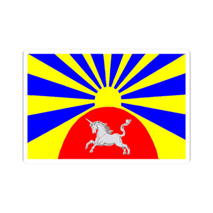 Flag Agalatovo Leningrad oblast (Russia) STICKER Vinyl Kiss-Cut Decal