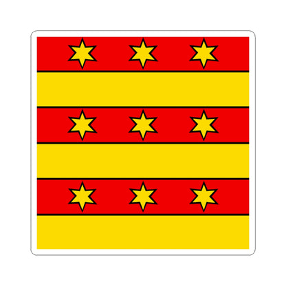 CHE Bezirk Rheinfelden Flag (Switzerland) STICKER Vinyl Kiss-Cut Decal
