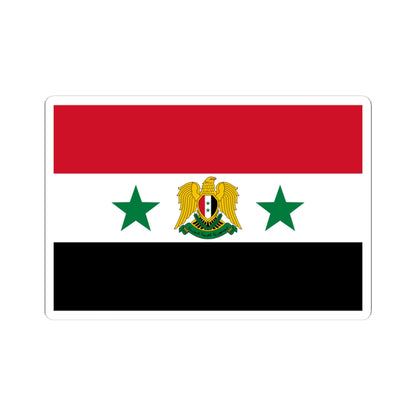 Flag of the Minister of Defense of Syria 1980-2024 (Syria) STICKER Vinyl Kiss-Cut Decal