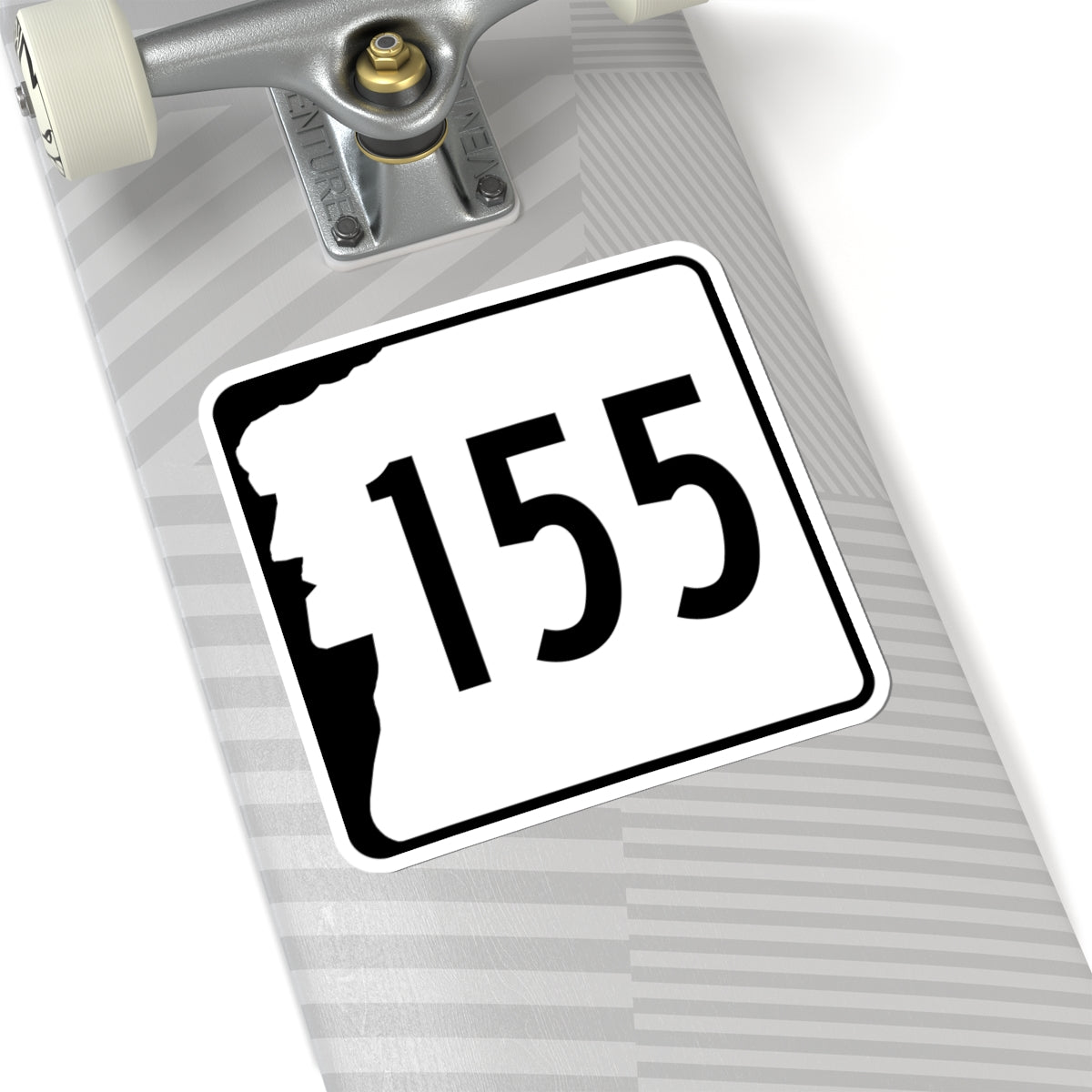 NH Route 155 (New Hampshire) (Road Sign) STICKER Vinyl Kiss-Cut Decal