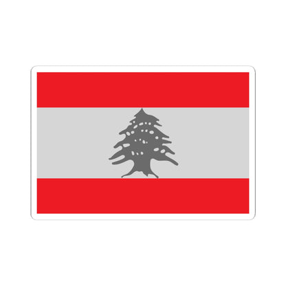 Flag of Lebanon - Red (Lebanon) STICKER Vinyl Kiss-Cut Decal