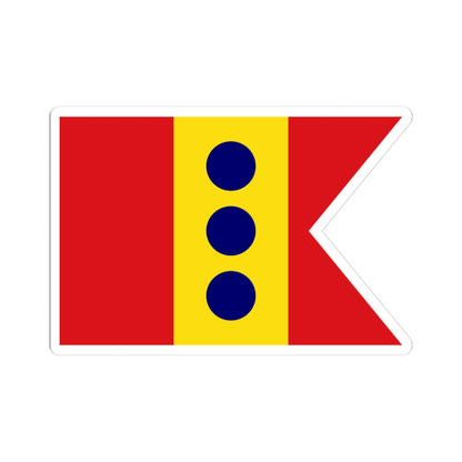 Flag of Lieutenant General Spain 1923-1931 1938-1977 (Spain) STICKER Vinyl Kiss-Cut Decal