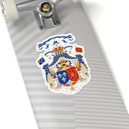 Grand Royal Coat of Arms of France & Navarre - STICKER Vinyl Kiss-Cut Decal