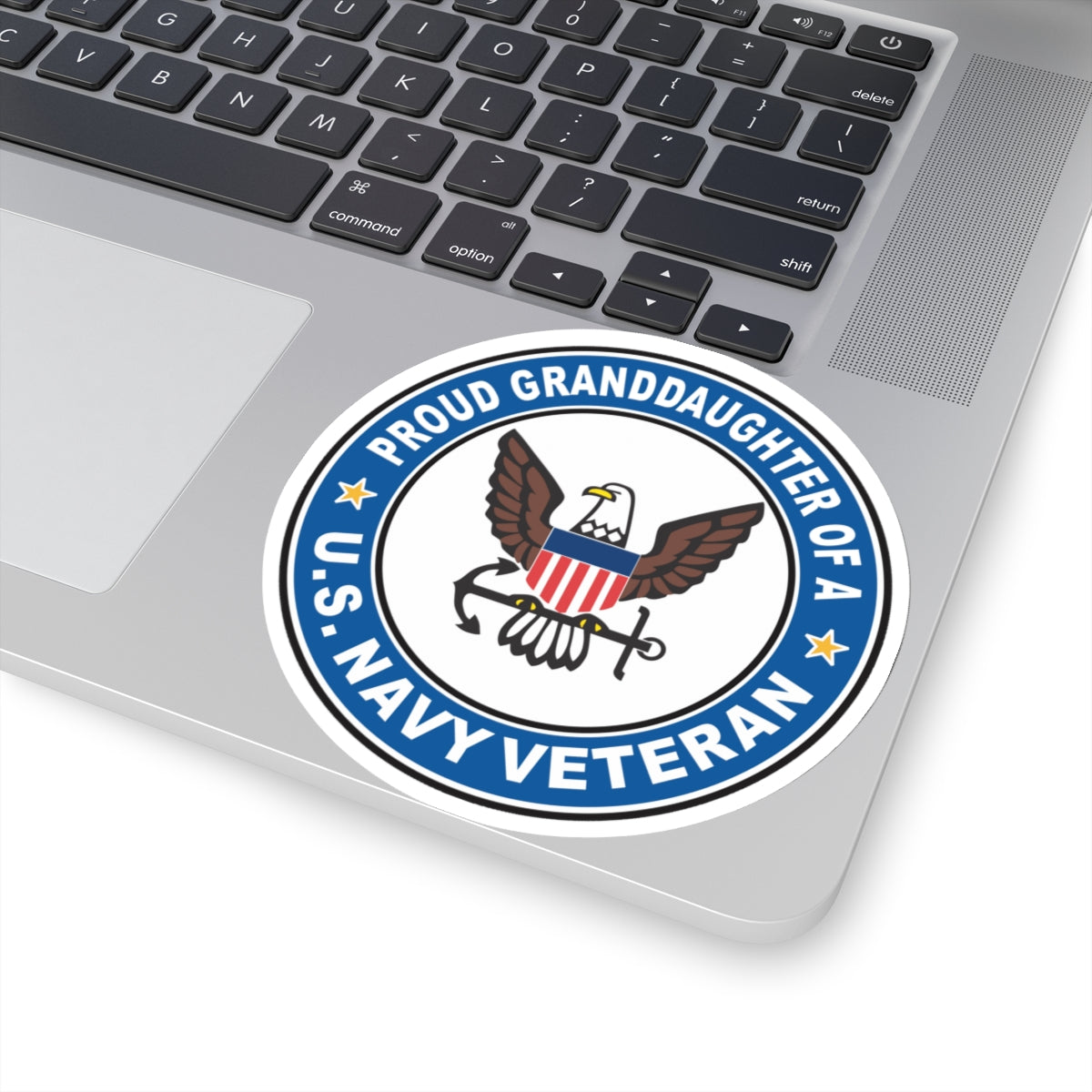 US Navy Veteran Proud Granddaughter (U.S. Navy) STICKER Vinyl Kiss-Cut Decal