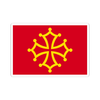 Flag of Occitania (France) STICKER Vinyl Kiss-Cut Decal
