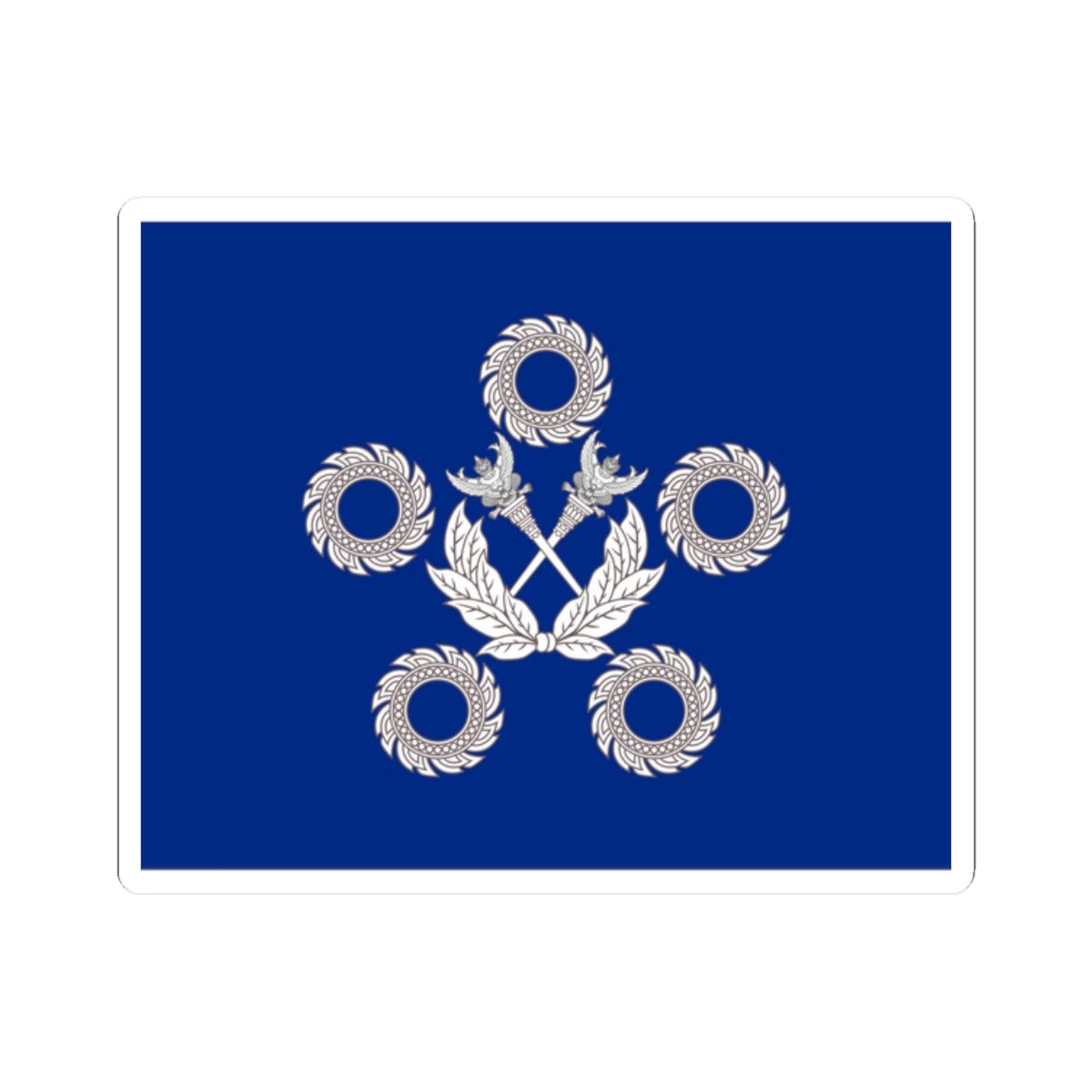 Flag Thai Admiral of the Fleet 1956-1979 (Thailand) STICKER Vinyl Kiss-Cut Decal