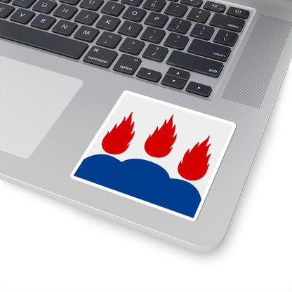 Vastmanlands lan vapenflagga (Sweden) STICKER Vinyl Kiss-Cut Decal