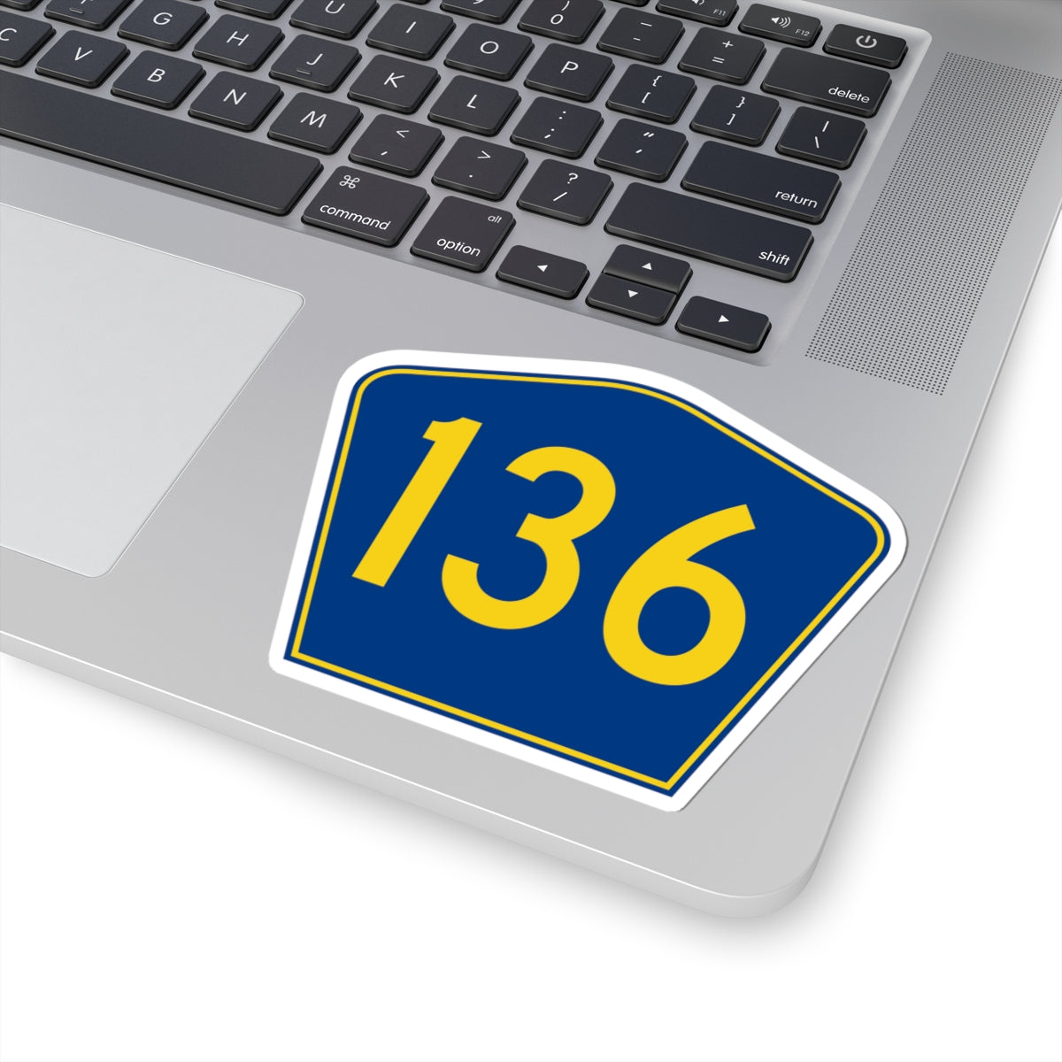 PR secondary 136 (Puerto Rico) (Road Sign) STICKER Vinyl Kiss-Cut Decal