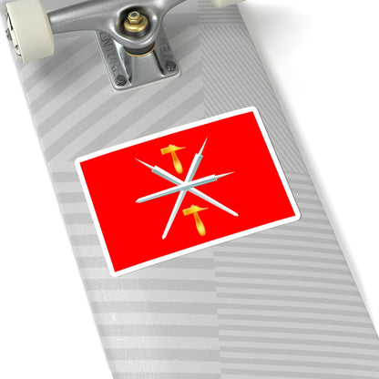 Flag of Tula Oblast (Russia) STICKER Vinyl Kiss-Cut Decal