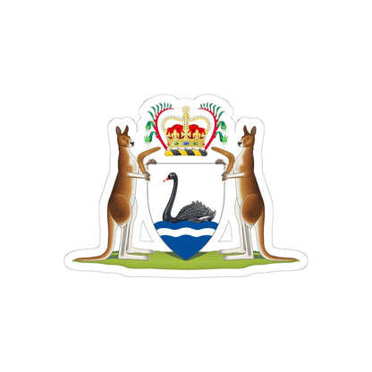 Coat of arms of Western Australia - STICKER Vinyl Kiss-Cut Decal