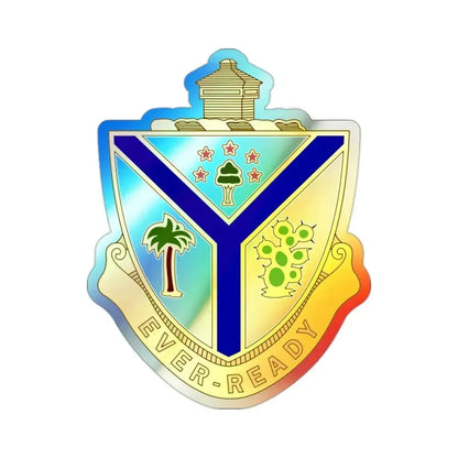 132nd Infantry Regiment (U.S. Army) Holographic STICKER Die-Cut Vinyl Decal 2 Inch Holographic - The Sticker Space