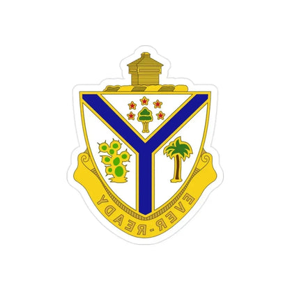 132nd Infantry Regiment (U.S. Army) REVERSE PRINT Transparent Die-Cut STICKER - The Sticker Space