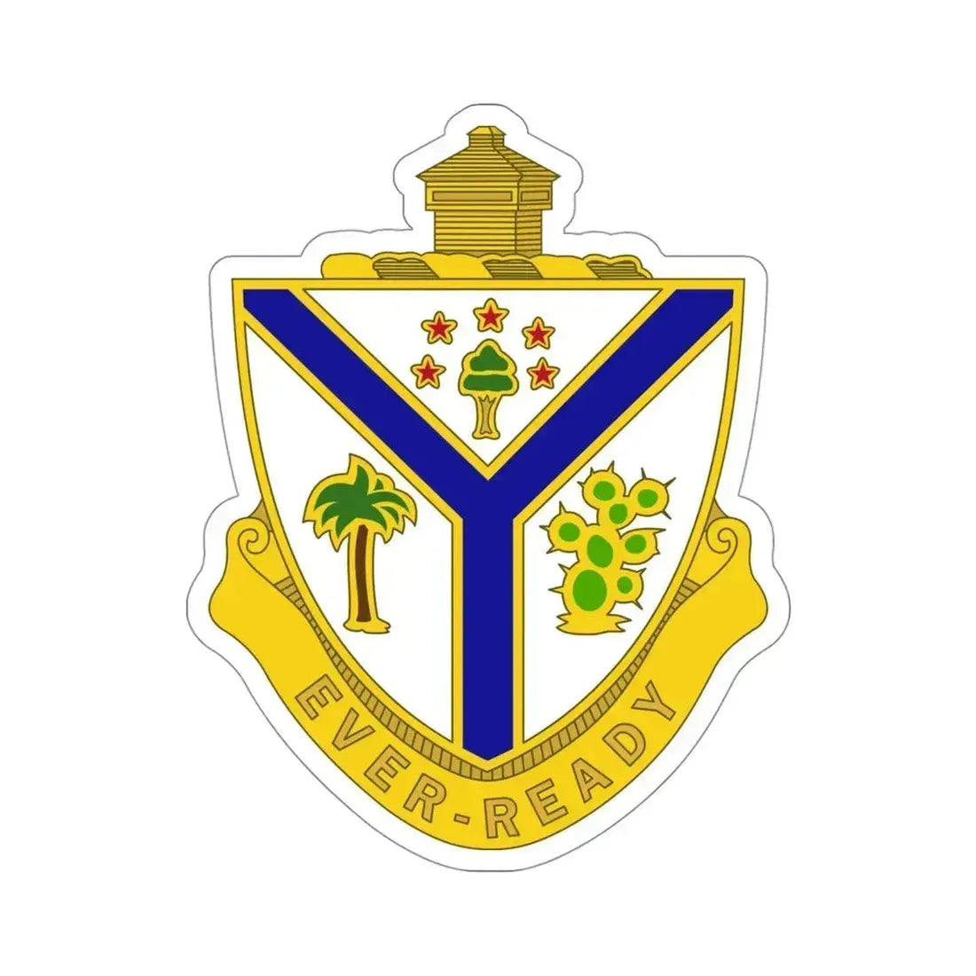 132nd Infantry Regiment (U.S. Army) STICKER Vinyl Die-Cut Decal 4 Inch - The Sticker Space