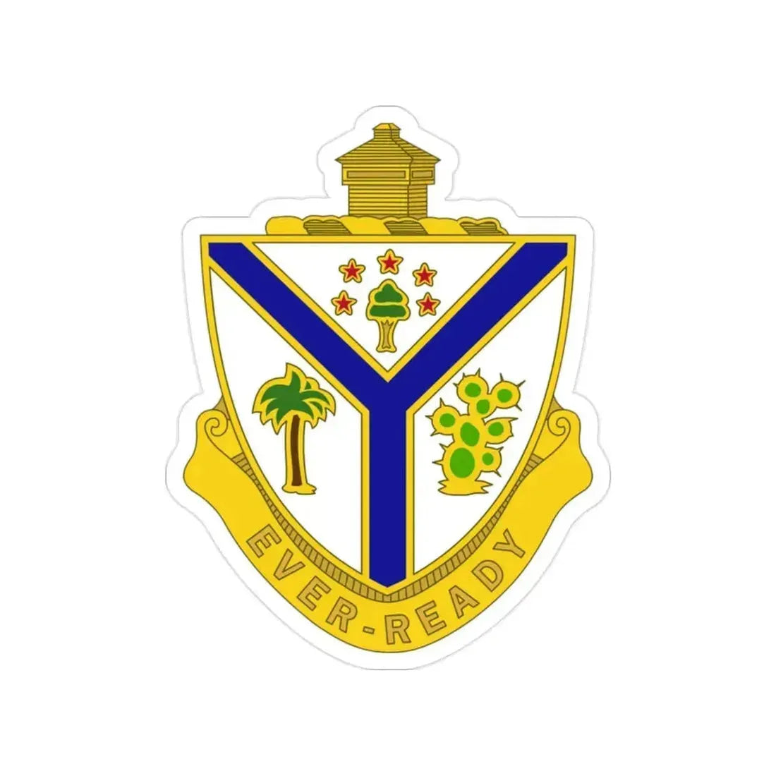 132nd Infantry Regiment (U.S. Army) Transparent STICKER Die-Cut Vinyl Decal 2 Inch - The Sticker Space