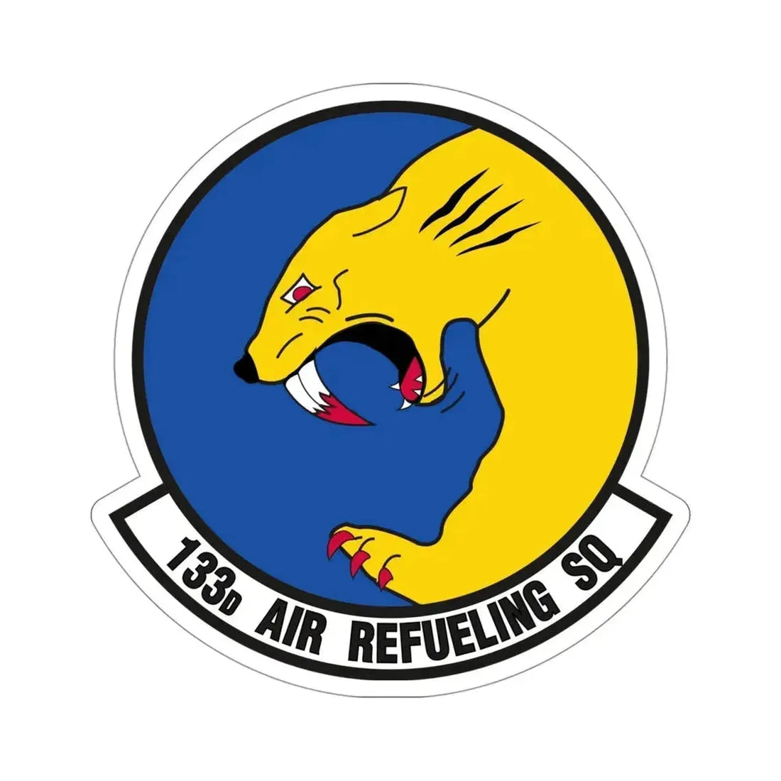 133 Air Refueling Squadron (U.S. Air Force) STICKER Vinyl Die-Cut Decal 4 Inch - The Sticker Space