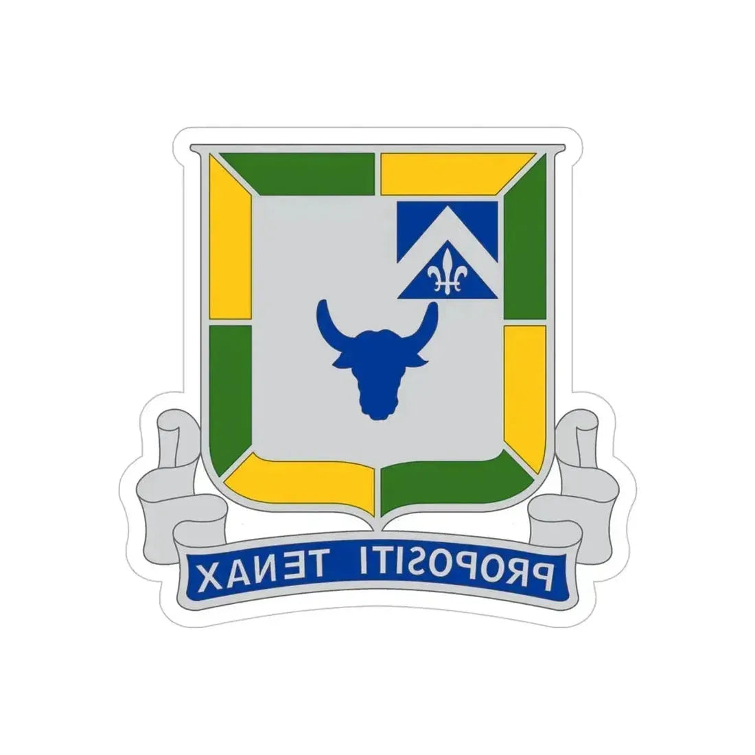 133 Tank Battalion (U.S. Army) REVERSE PRINT Transparent Die-Cut STICKER 5 Inch Die-Cut Transparent - The Sticker Space