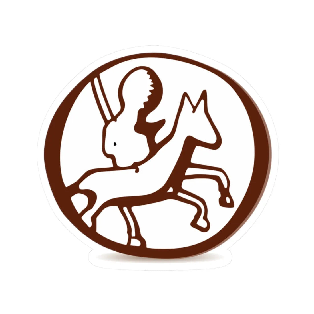 Печать Наримунта Глеба Полоцкого 1330 (Belarus) (Coat of Arms) STICKER Vinyl Kiss-Cut Decal 2 Inch White - The Sticker Space