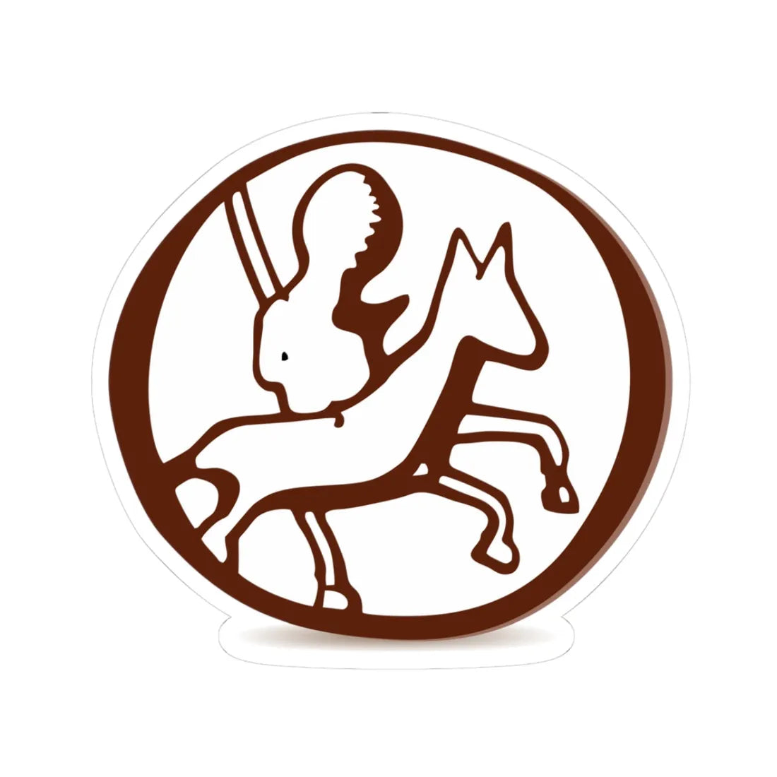 Печать Наримунта Глеба Полоцкого 1330 (Belarus) (Coat of Arms) STICKER Vinyl Kiss-Cut Decal 3 Inch White - The Sticker Space