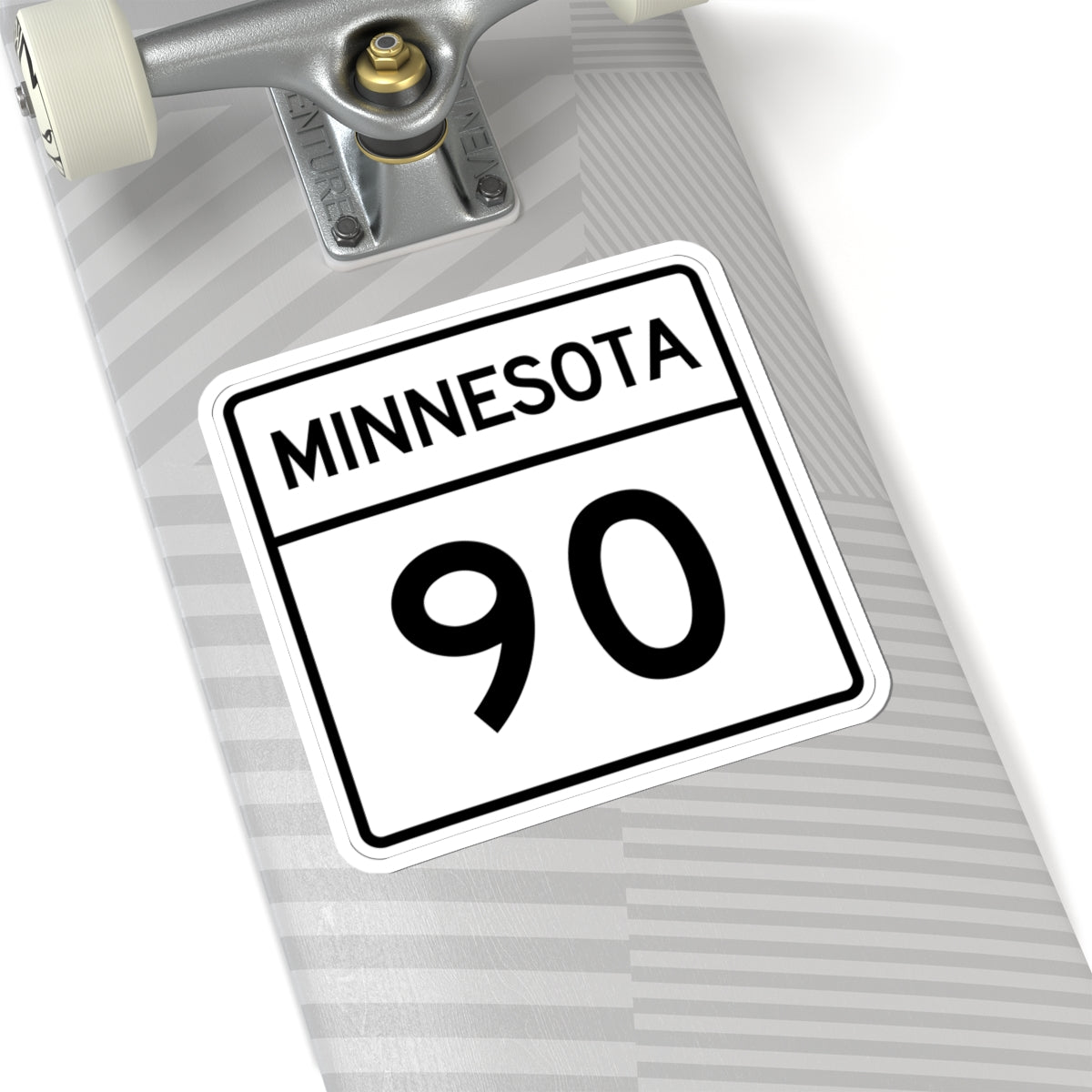 MN-90 1948 (Minnesota) (Road Sign) STICKER Vinyl Kiss-Cut Decal