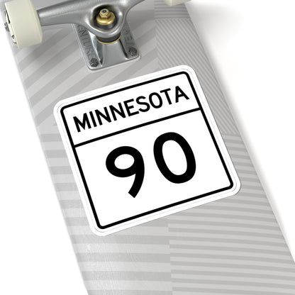 MN-90 1948 (Minnesota) (Road Sign) STICKER Vinyl Kiss-Cut Decal