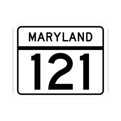 MD Route 121 (Maryland) (Road Sign) STICKER Vinyl Kiss-Cut Decal