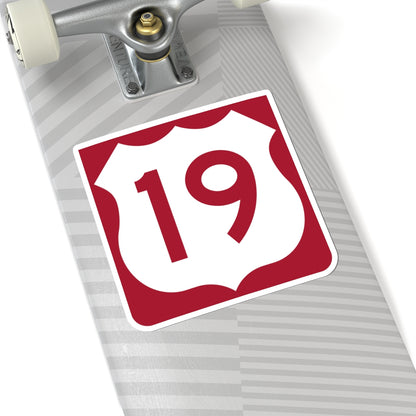 US 19 FL reversed (Florida) (Road Sign) STICKER Vinyl Kiss-Cut Decal