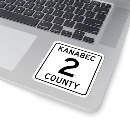 Kanabec County 2 MN (Minnesota) (Road Sign) STICKER Vinyl Kiss-Cut Decal