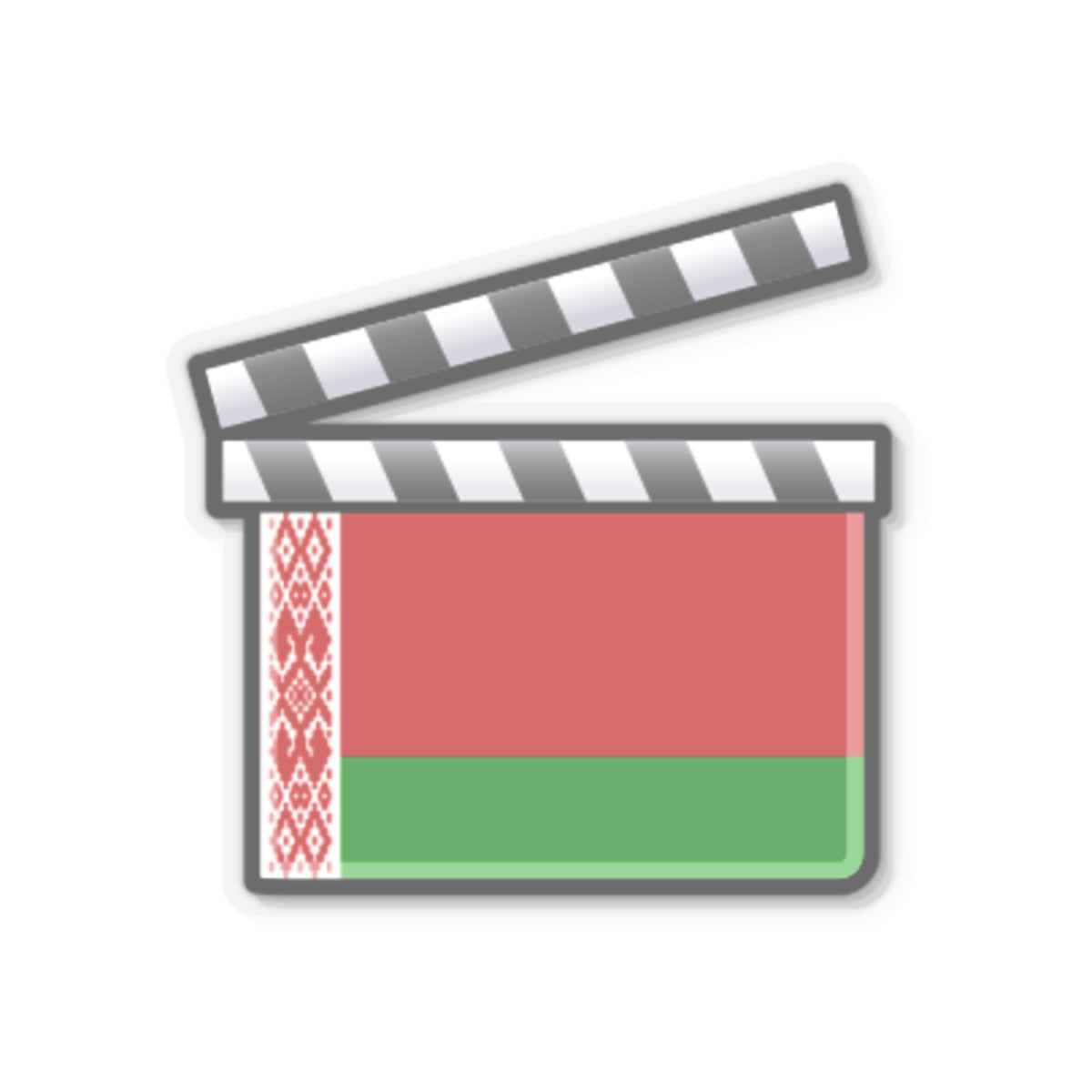 Belarus film clapperboard (Belarus) STICKER Vinyl Kiss-Cut Decal