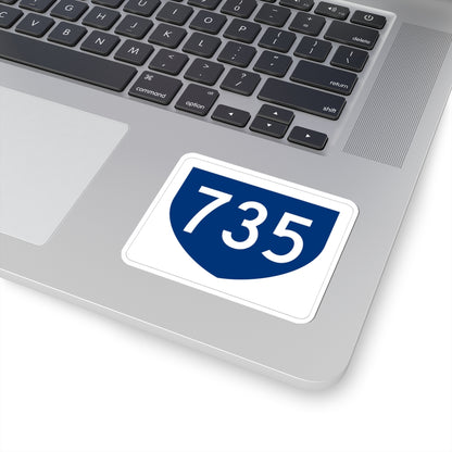 PR primary 735 (Puerto Rico) (Road Sign) STICKER Vinyl Kiss-Cut Decal