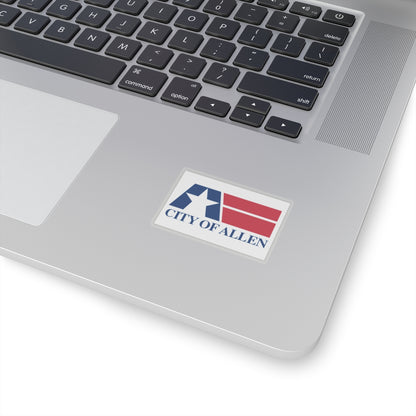 Flag of Allen, Texas - STICKER Vinyl Kiss-Cut Decal