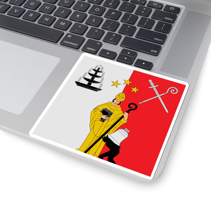 Flag of Norbert Brunner (Switzerland) STICKER Vinyl Kiss-Cut Decal