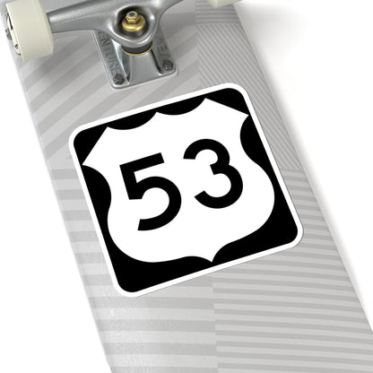 US 53 MN 1961 (Minnesota) (Road Sign) STICKER Vinyl Kiss-Cut Decal