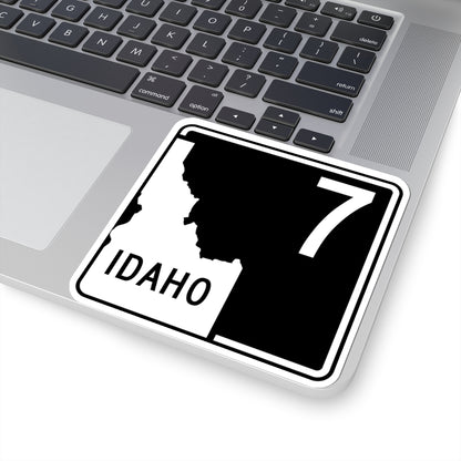 ID-7 (Idaho) (Road Sign) STICKER Vinyl Kiss-Cut Decal