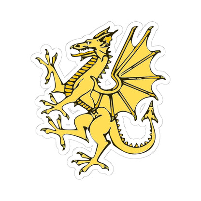 Golden Dragon War Flag of Wales created 1400 (United Kingdom) STICKER Vinyl Kiss-Cut Decal