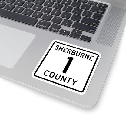 Sherburne County Route 1 (Minnesota) (Road Sign) STICKER Vinyl Kiss-Cut Decal