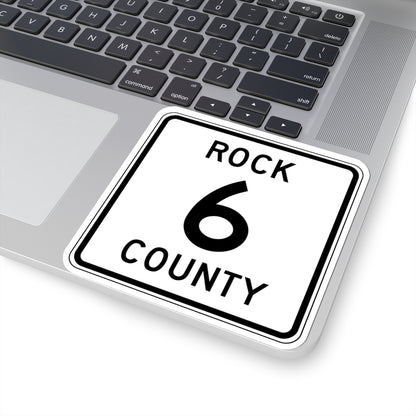 Rock County Route 6 MN (Minnesota) (Road Sign) STICKER Vinyl Kiss-Cut Decal