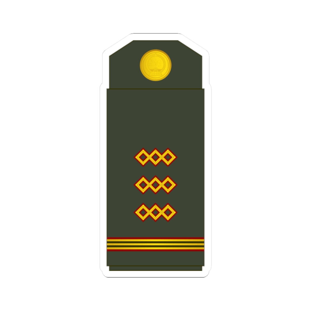 07 Mongolian Army 1SG (Mongolia) (Military Rank) STICKER Vinyl Kiss-Cut Decal