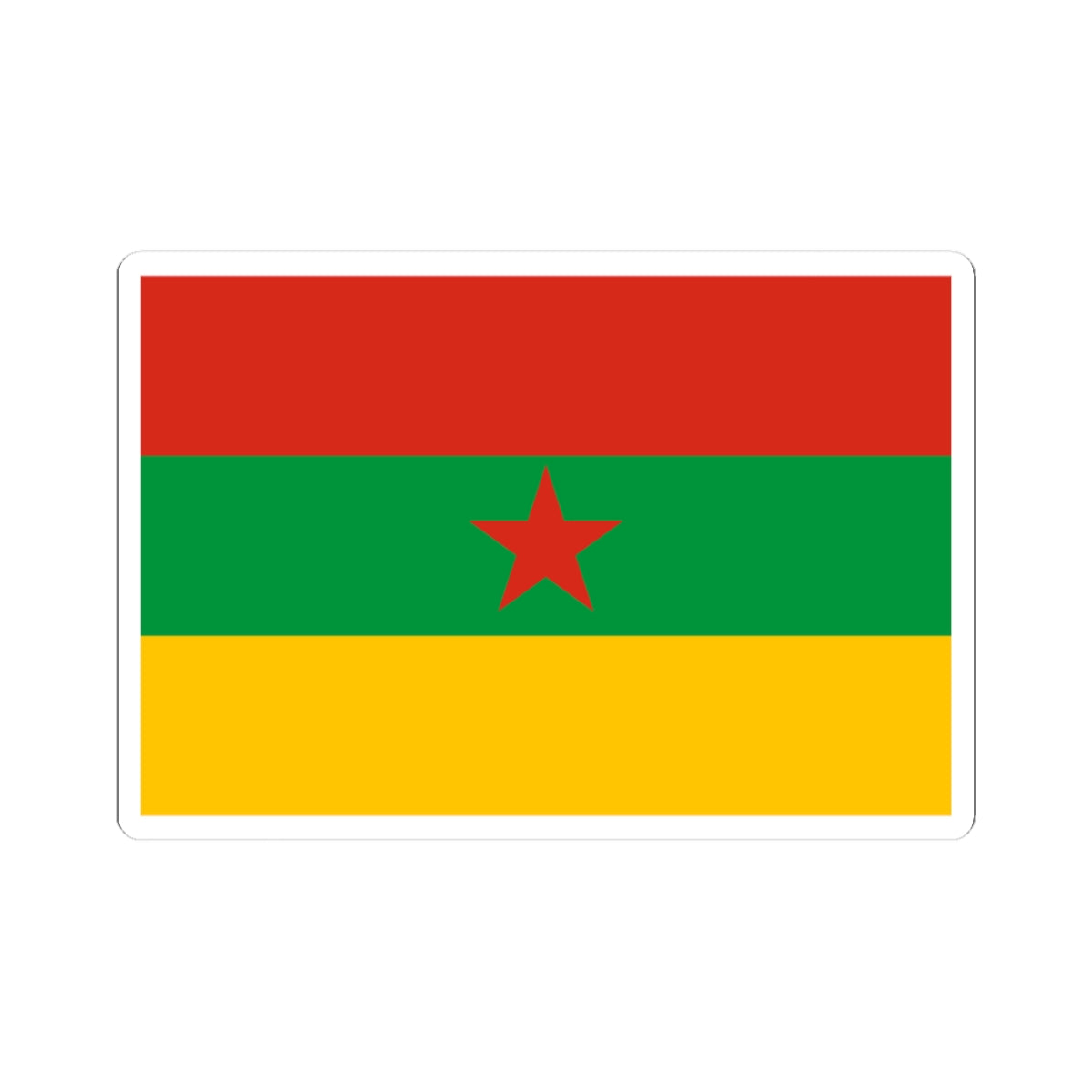 Flag of the Kurdistan Revolutionary Party Iraq (Iraq) STICKER Vinyl Kiss-Cut Decal