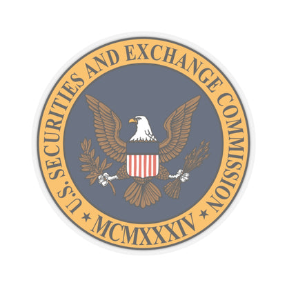 Seal of the United States Securities and Exchange Commission - STICKER Vinyl Kiss-Cut Decal