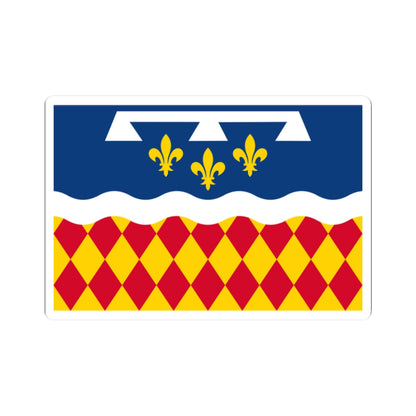 Flag of Charente (France) STICKER Vinyl Kiss-Cut Decal