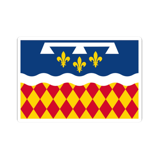 Flag of Charente (France) STICKER Vinyl Kiss-Cut Decal