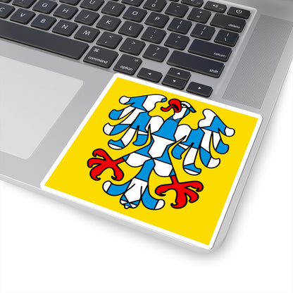 CHE Waldenburg Flag (Switzerland) STICKER Vinyl Kiss-Cut Decal
