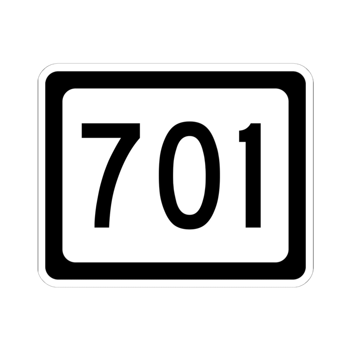 WV-701 (Virginia) (Road Sign) STICKER Vinyl Kiss-Cut Decal