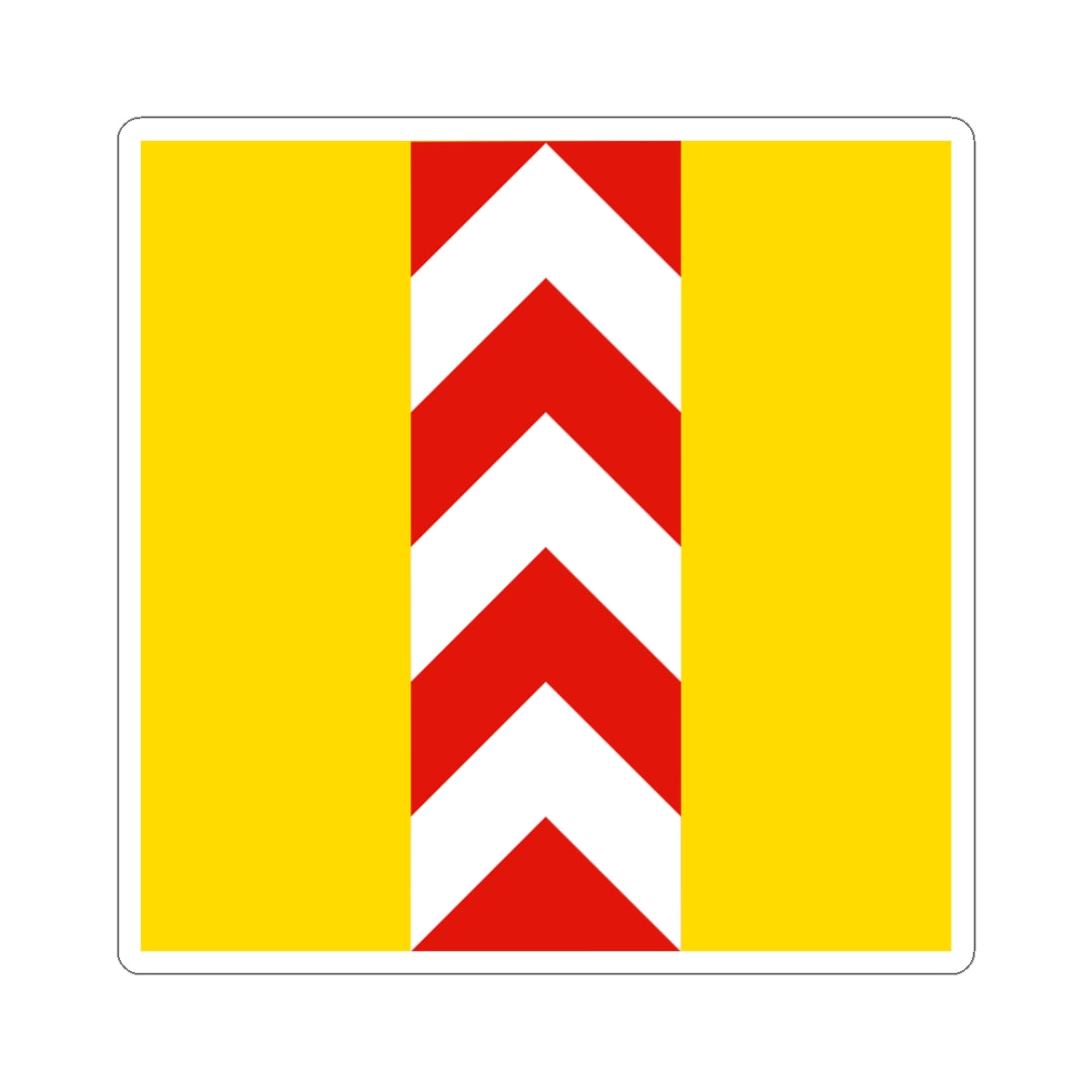 Old flag of Neuchatel (Switzerland) STICKER Vinyl Kiss-Cut Decal