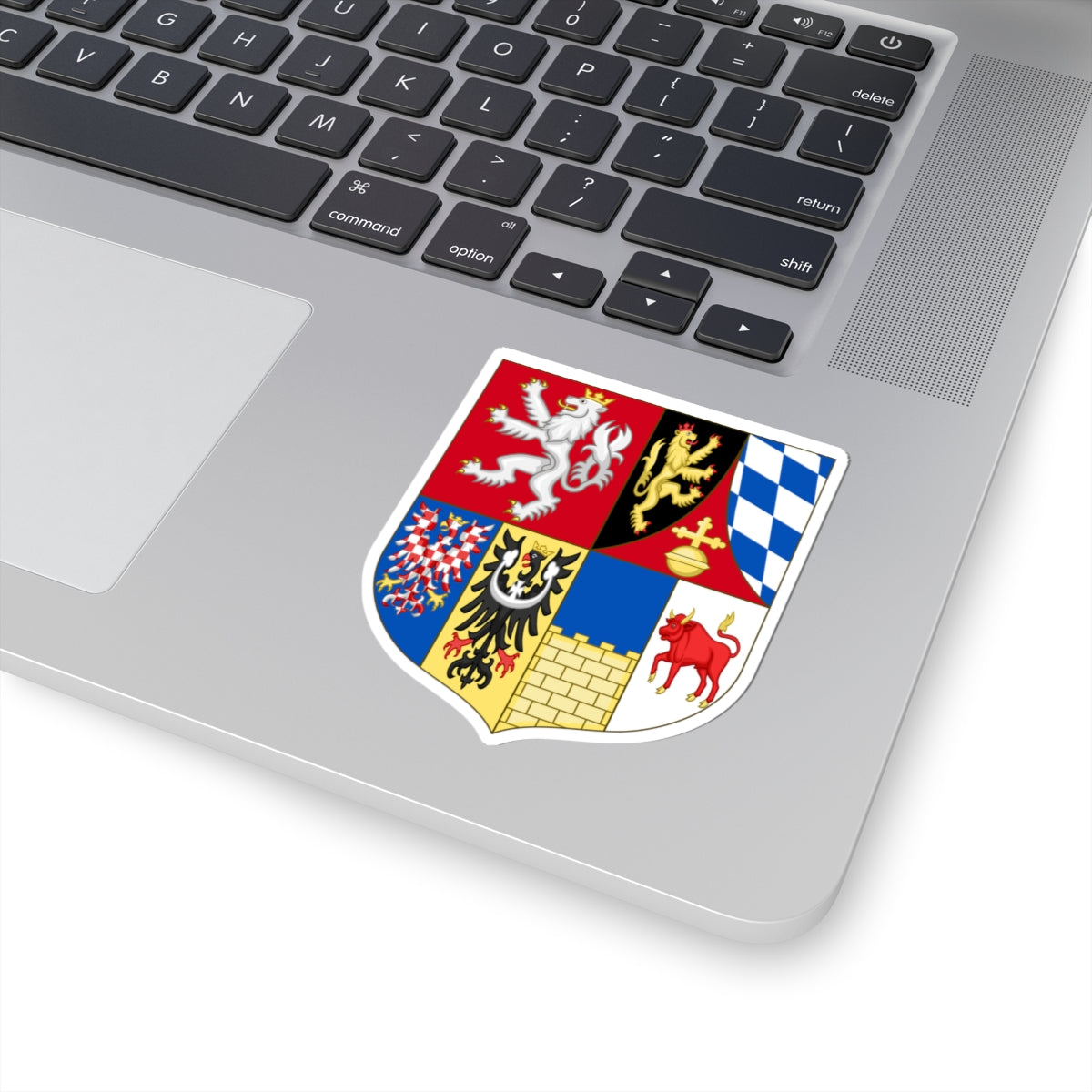 Arms of Frederick V of the Palatinate as King of Bohemia (Czech Republic) (Coat of Arms) STICKER Vinyl Kiss-Cut Decal