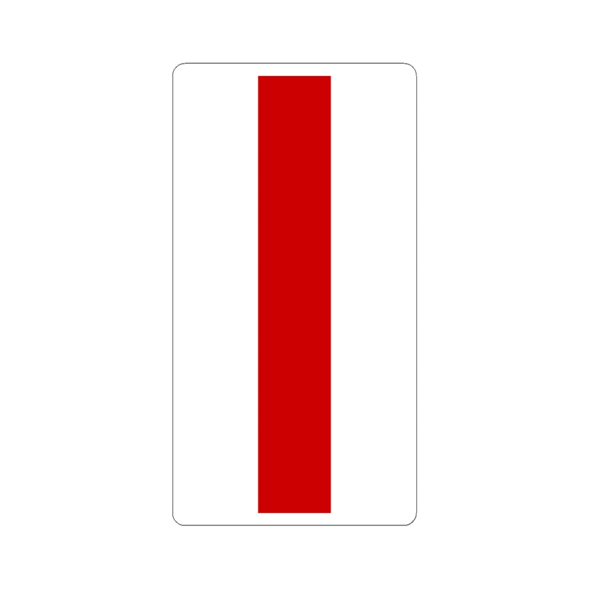 Flag of Belarus 1918 1991-1995 vertical (Belarus) STICKER Vinyl Kiss-Cut Decal