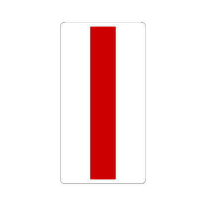 Flag of Belarus 1918 1991-1995 vertical (Belarus) STICKER Vinyl Kiss-Cut Decal