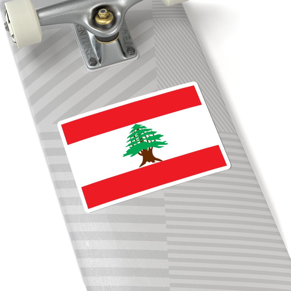Flag of Lebanon 1943-1995 (Lebanon) STICKER Vinyl Kiss-Cut Decal