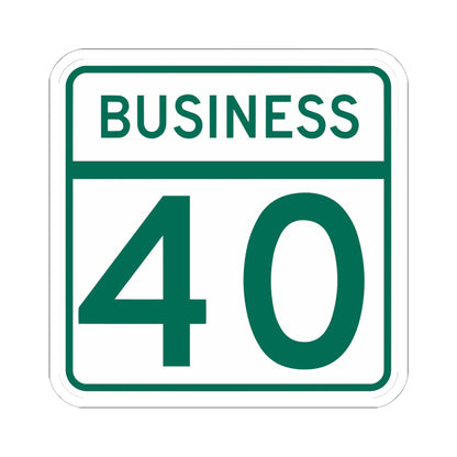 MD Route 40 Business (Maryland) (Road Sign) STICKER Vinyl Kiss-Cut Decal