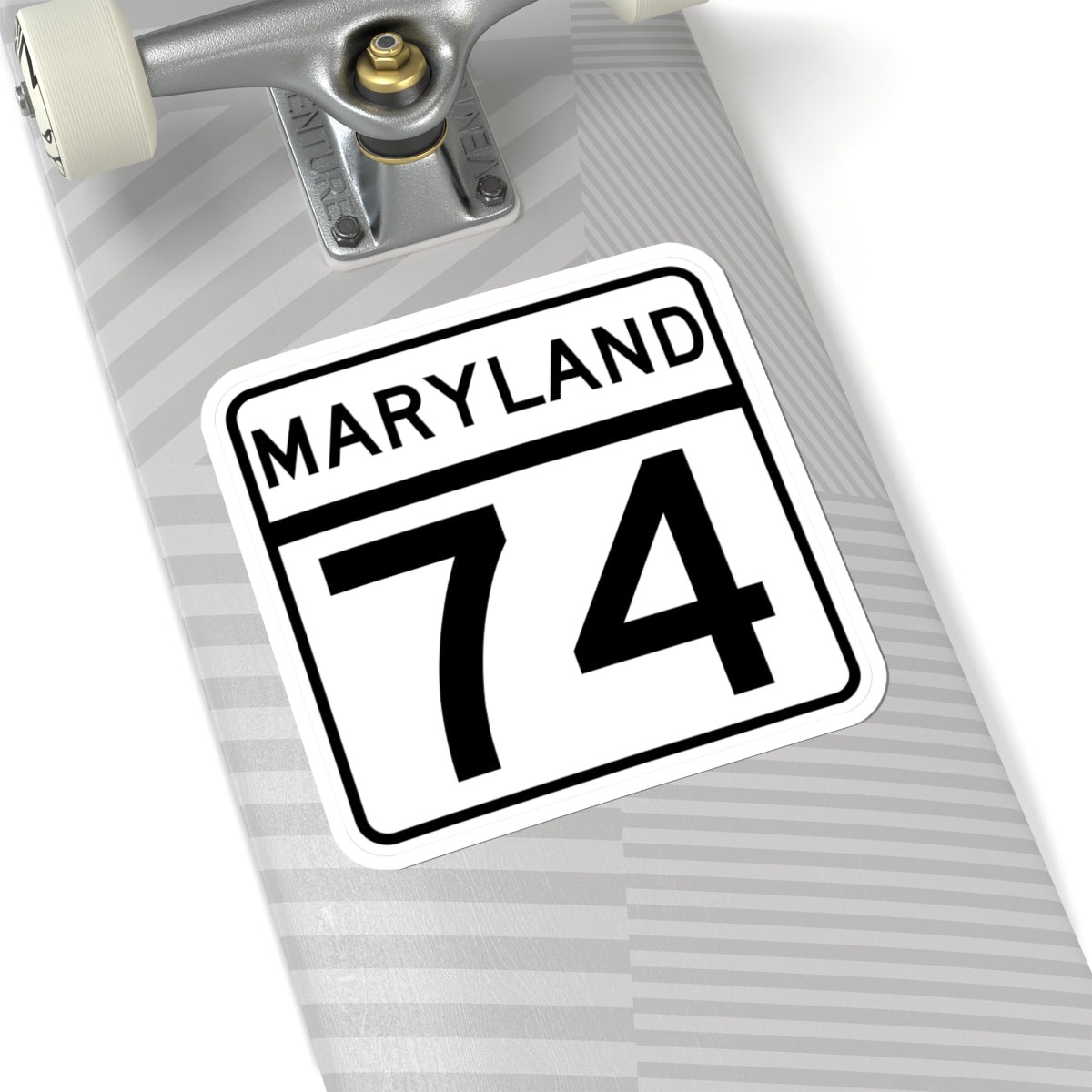 MD Route 74 (Maryland) (Road Sign) STICKER Vinyl Kiss-Cut Decal
